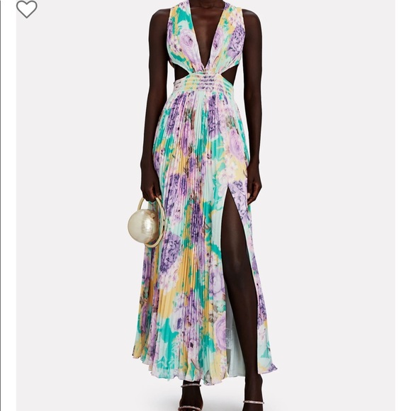 NWT Rococo Sand Floral Cut Out Maxi Dress - Picture 2 of 7